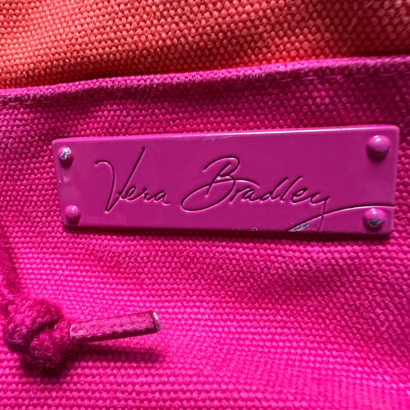 VERA BRADLEY PINK SWIRLS CANVAS BACK PACK - Picture 2 of 12